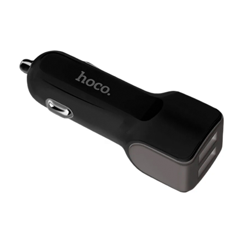 Автомобильное зарядное устройство + кабель Lightning Hoco Z23 12 Вт, чёрный - 2