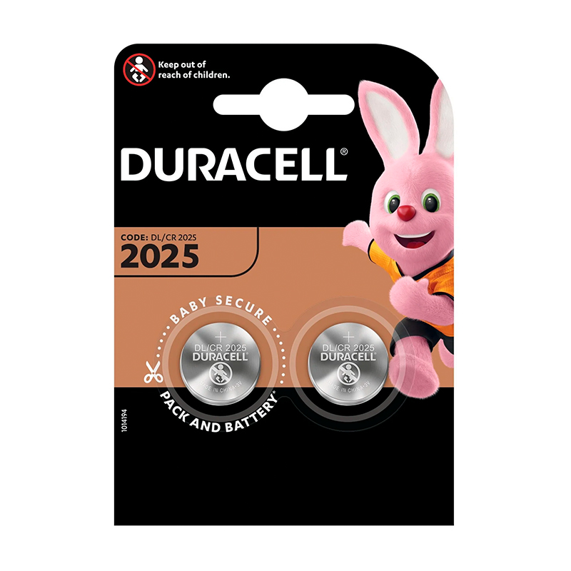 Батарейка Duracell Lithium DL CR 2025-2BL, 2шт  - 1