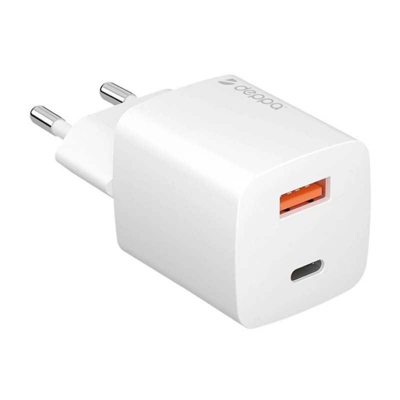 Сетевое зарядное устройство Deppa Wall Charger GaN QC 20 Вт