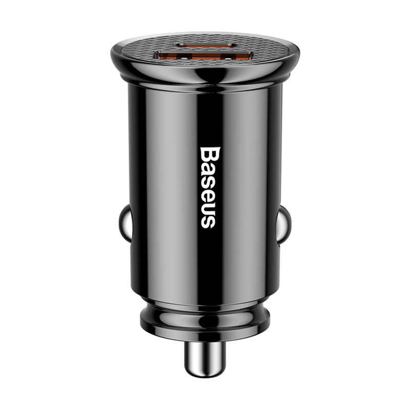 Автомобильное зарядное устройство Baseus Circular Plastic A+C 30 Вт