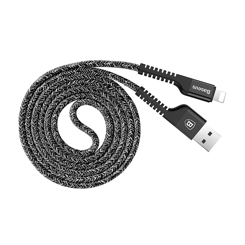 Дата-кабель Baseus Confidant Anti-break Lightning 1 м, чёрный - 1