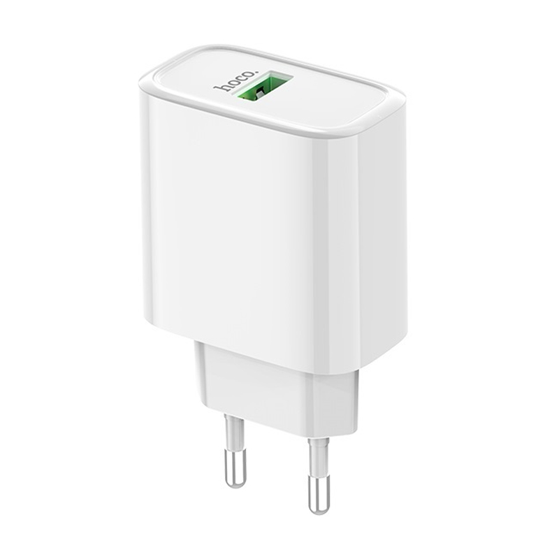 Сетевое зарядное устройство + кабель Micro Hoco C69A 22.5 Вт, белый - 1