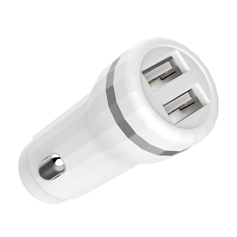 Автомобильное зарядное устройство + кабель Lightning Hoco Z27 12 Вт, белый - 4