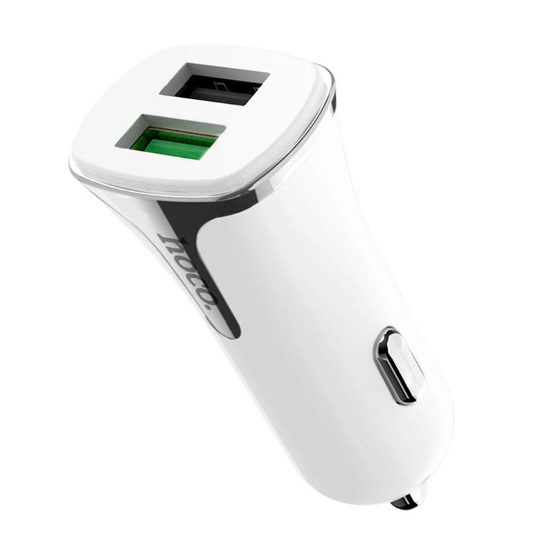 Автомобильное зарядное устройство + кабель Micro Hoco Z31 18 Вт, белый - 2