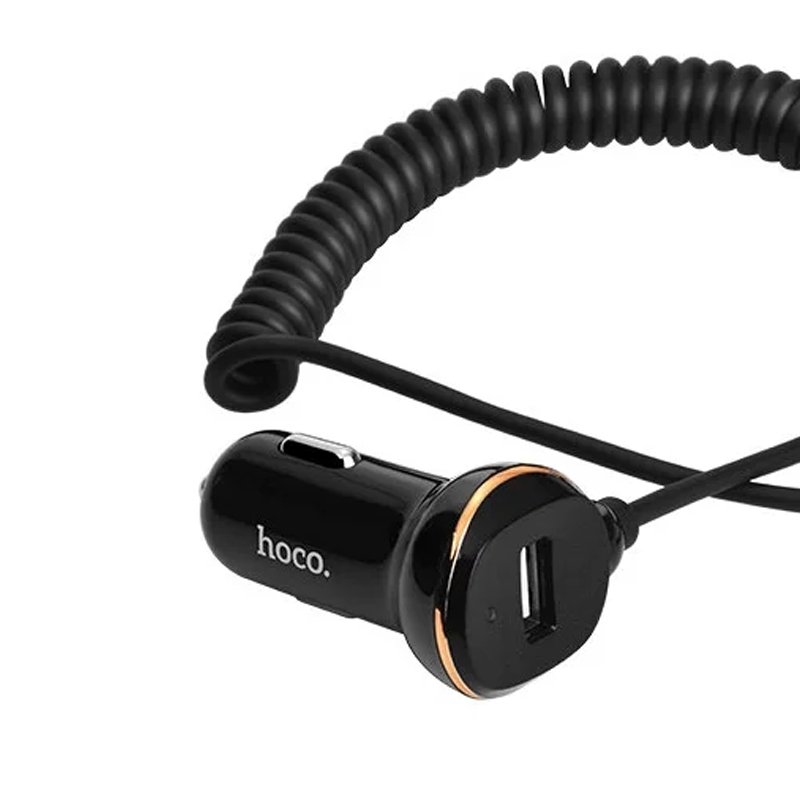 Автомобильное зарядное устройство + кабель Micro Hoco Z14 18 Вт, чёрный - 3