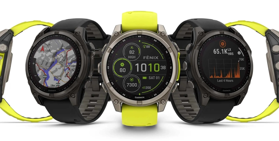 Умные часы Garmin Fenix 8 51mm Solar серый (чёрно-серый ремешок) Умные часы Garmin Fenix 8 51mm Solar серый (чёрно-серый ремешок) - 1