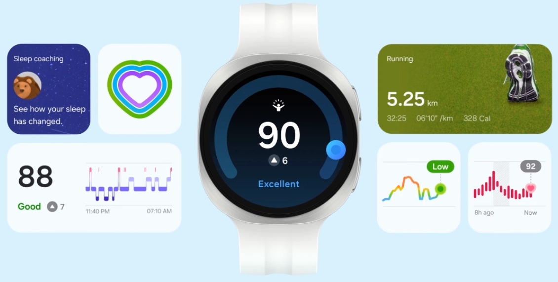 Умные часы Samsung Galaxy Watch 9 44mm (Bluetooth, Wi-Fi) серебро Умные часы Samsung Galaxy Watch 9 44mm (Bluetooth, Wi-Fi) серебро - 9