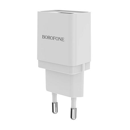 Сетевое зарядное устройство + кабель Micro Borofone BA19A 5 Вт, белый - 1