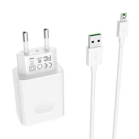 Сетевое зарядное устройство + кабель Micro Borofone BA32A 18 Вт, белый - 3