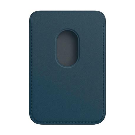 Кардхолдер Leather Wallet with Magsafe для Apple iPhone искусственная кожа, синий - 2