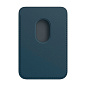 Кардхолдер Leather Wallet with Magsafe для Apple iPhone искусственная кожа, синий - 2