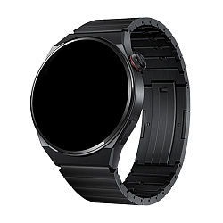 Блочный браслет  ZN40 для Samsung Watch 22mm титан (Уценка) чёрный