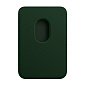 Кардхолдер Leather Wallet with Magsafe для Apple iPhone искусственная кожа, зелёный - 2