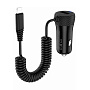 Автомобильное зарядное устройство + кабель Lightning Hoco Z21A 12 Вт, чёрный - 1