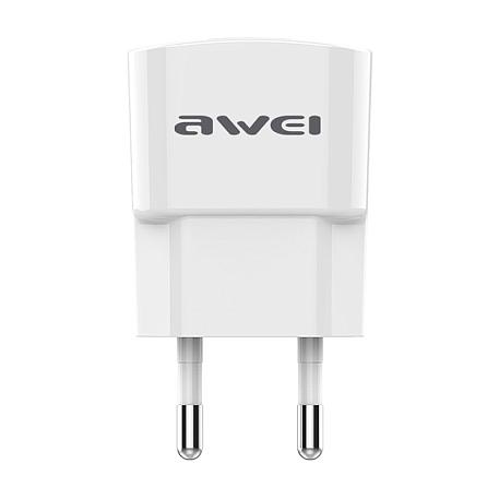 Сетевое зарядное устройство + кабель Lightning Awei С-832 10 Вт, белый - 1