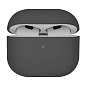 Кобура UNIQ Lino для Apple AirPods 4 поликарбонат, силикон, серый