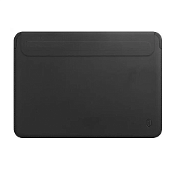 Чехол WIWU Skin Pro 2 Leather Sleeve для Apple MacBook Pro 14" (2021 - 2026) полиуретан, кожа, чёрный