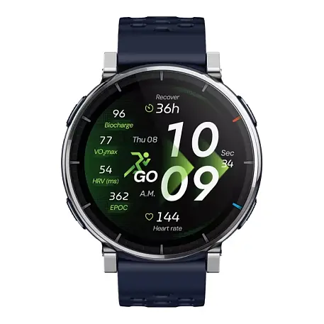 Умные часы Xiaomi Amazfit Active 3 Premium 45mm синий (синий ремешок) - 2