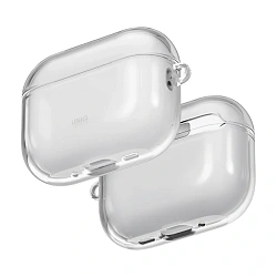 Кобура UNIQ Glase для Apple AirPods Pro 3 термополиуретан, прозрачный