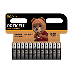 Батарейка Opticell Professional AAA LR03-12BL, 12шт