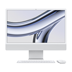Моноблок Apple iMac 24" M3 (8-core GPU) 8 ГБ, 256 ГБ SSD (MQR93), серебристый