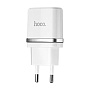 Сетевое зарядное устройство + кабель Lightning Hoco C12A 12 Вт, белый - 1
