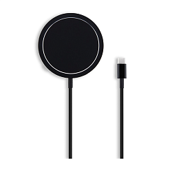 Беспроводное зарядное устройство CG Mobile Lagerfeld MagSafe Wireless charger 15 Вт (Уценка) чёрный