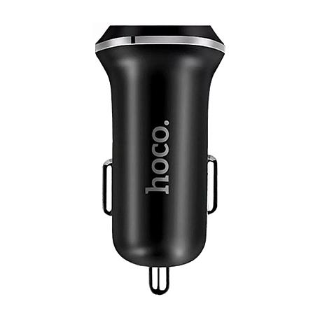 Автомобильное зарядное устройство + кабель Lightning Hoco Z1 10 Вт, чёрный - 1