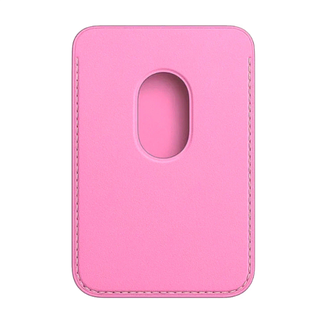 Кардхолдер Leather Wallet with Magsafe для Apple iPhone искусственная кожа, розовый - 2