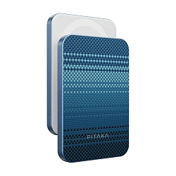 Внешний аккумулятор с беспроводной зарядкой Pitaka Magnetic Power Bank Qi2 5000 мАч 15 Вт "восход луны" (PBQ2403)