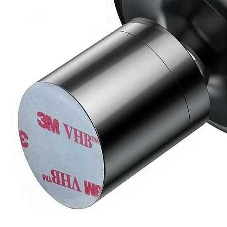 Автомобильный держатель магнитный Baseus Magnetic Car Mount (клеящаяся платформа) чёрный - 4