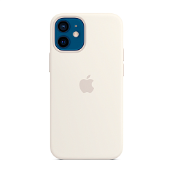 Клип-кейс (накладка) Apple Silicone Case MagSafe для Apple iPhone 12 Mini (Уценка) White