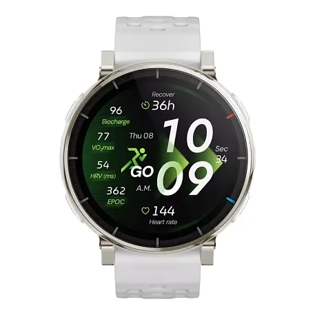 Умные часы Xiaomi Amazfit Active 3 Premium 45mm белый (белый ремешок) - 2