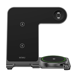 Беспроводное зарядное устройство WIWU Power Air 3in1 Wi-W005 15 Вт (Уценка) чёрный