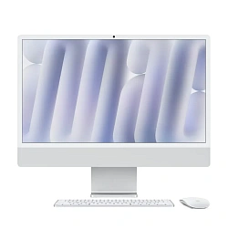 Моноблок Apple iMac 24" M4 (10-core GPU) 16 ГБ, 256 ГБ  (MD3H4), серебристый (nano-texture glass)