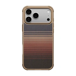 Клип-кейс (накладка) Pitaka Aramid ProGuard Case для Apple iPhone 17 Pro Max кевлар (арамид), "закат" (KI1702MGPM)