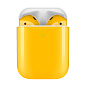 Беспроводные наушники Apple AirPods 2 с зарядным футляром жёлтый
