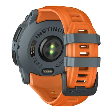 Умные часы Garmin Instinct 3 50mm Solar янтарный (янтарно-серый ремешок) - 5