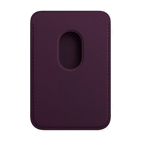 Кардхолдер Leather Wallet with Magsafe для Apple iPhone искусственная кожа, тёмно-фиолетовый - 2