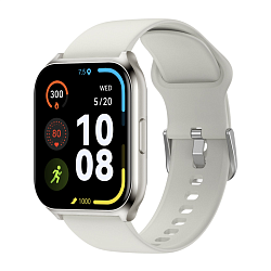 Умные часы Xiaomi Haylou Watch 2 Pro Serial серебристый (белый ремешок)