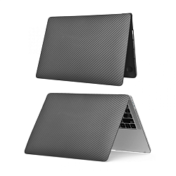 Клип-кейс (накладка) WIWU iKavlar для Apple MacBook Pro 16" (2021 - 2026) полипропилен, чёрно-серый (полоска)