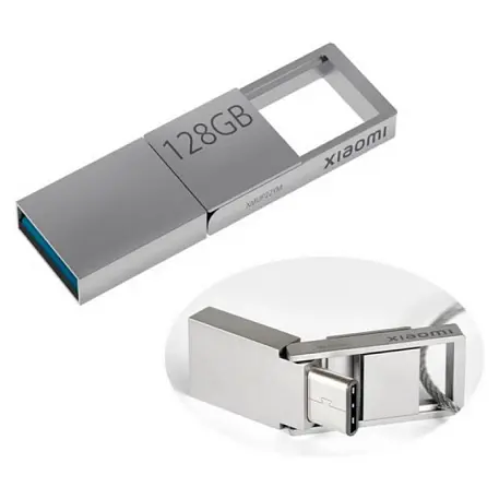 USB-флешка Xiaomi Dual-interface Flash Drive 128 ГБ серебристый - 2