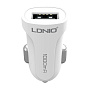Автомобильное зарядное устройство + кабель Lightning Ldnio DL-C17 5 Вт, белый - 1