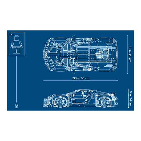 Конструктор LEGO Technic Bugatti Chiron, 3599 шт - 9