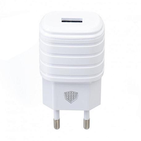Сетевое зарядное устройство + кабель Lightning Inkax CD-09 12 Вт, белый - 1