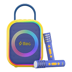 Детская беспроводная караоке-система TTEC VocalMate с двумя микрофонами синий