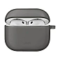 Кобура UNIQ Glase для Apple AirPods 4 термополиуретан, затемнённый